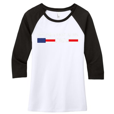 Feeling Great Again Trump 2024 Women's Tri-Blend 3/4-Sleeve Raglan Shirt