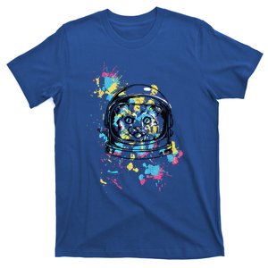 Funny Graphic Abstract Paint Cute Space Cat Astronaut Love Great Gift T-Shirt