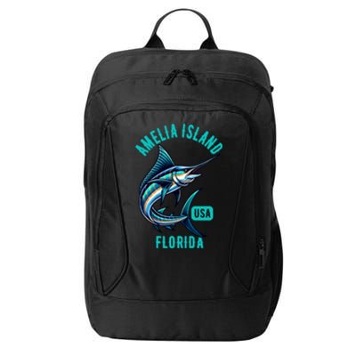 Funny Gift Amelia Island Florida Usa Fishing Design City Backpack