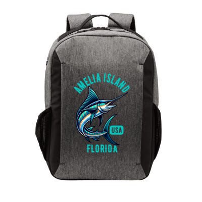 Funny Gift Amelia Island Florida Usa Fishing Design Vector Backpack