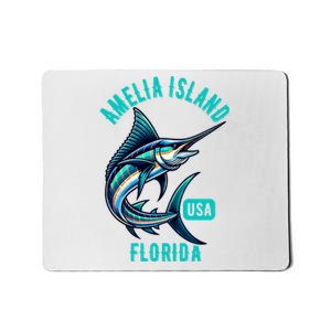 Funny Gift Amelia Island Florida Usa Fishing Design Mousepad