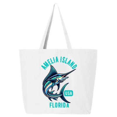 Funny Gift Amelia Island Florida Usa Fishing Design 25L Jumbo Tote