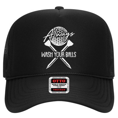 Funny Golf Always Wash Your Balls Retro Golfing Gift Hat