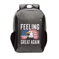 Feeling Great Again Patriotic Bald Eagle Usa Flag 2025 Vector Backpack