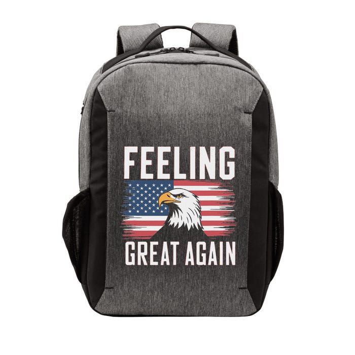 Feeling Great Again Patriotic Bald Eagle Usa Flag 2025 Vector Backpack