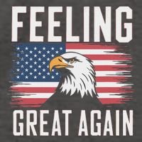 Feeling Great Again Patriotic Bald Eagle Usa Flag 2025 Vector Backpack