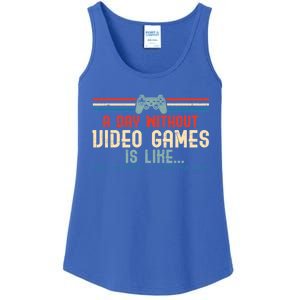 Funny Gamer A Day Without Video Games Gaming Cute Gift Ladies Essential Tank