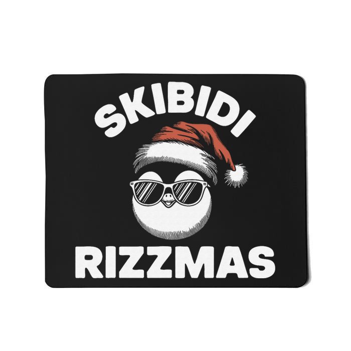 Funny Gen Alpha Slang Christmas Penguin Mousepad