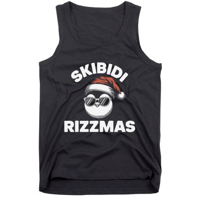 Funny Gen Alpha Slang Christmas Penguin Tank Top