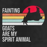 Fainting Goats Are My Spirit Animal Funny Goat Lover 7 Panel Mesh Trucker Snapback Hat