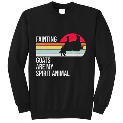 Fainting Goats Are My Spirit Animal Funny Goat Lover Sweatshirt