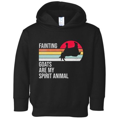 Fainting Goats Are My Spirit Animal Funny Goat Lover Toddler Hoodie