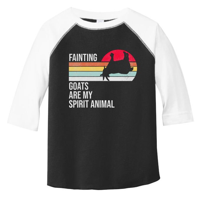 Fainting Goats Are My Spirit Animal Funny Goat Lover Toddler Fine Jersey T-Shirt