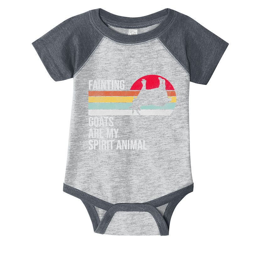 Fainting Goats Are My Spirit Animal Funny Goat Lover Infant Baby Jersey Bodysuit