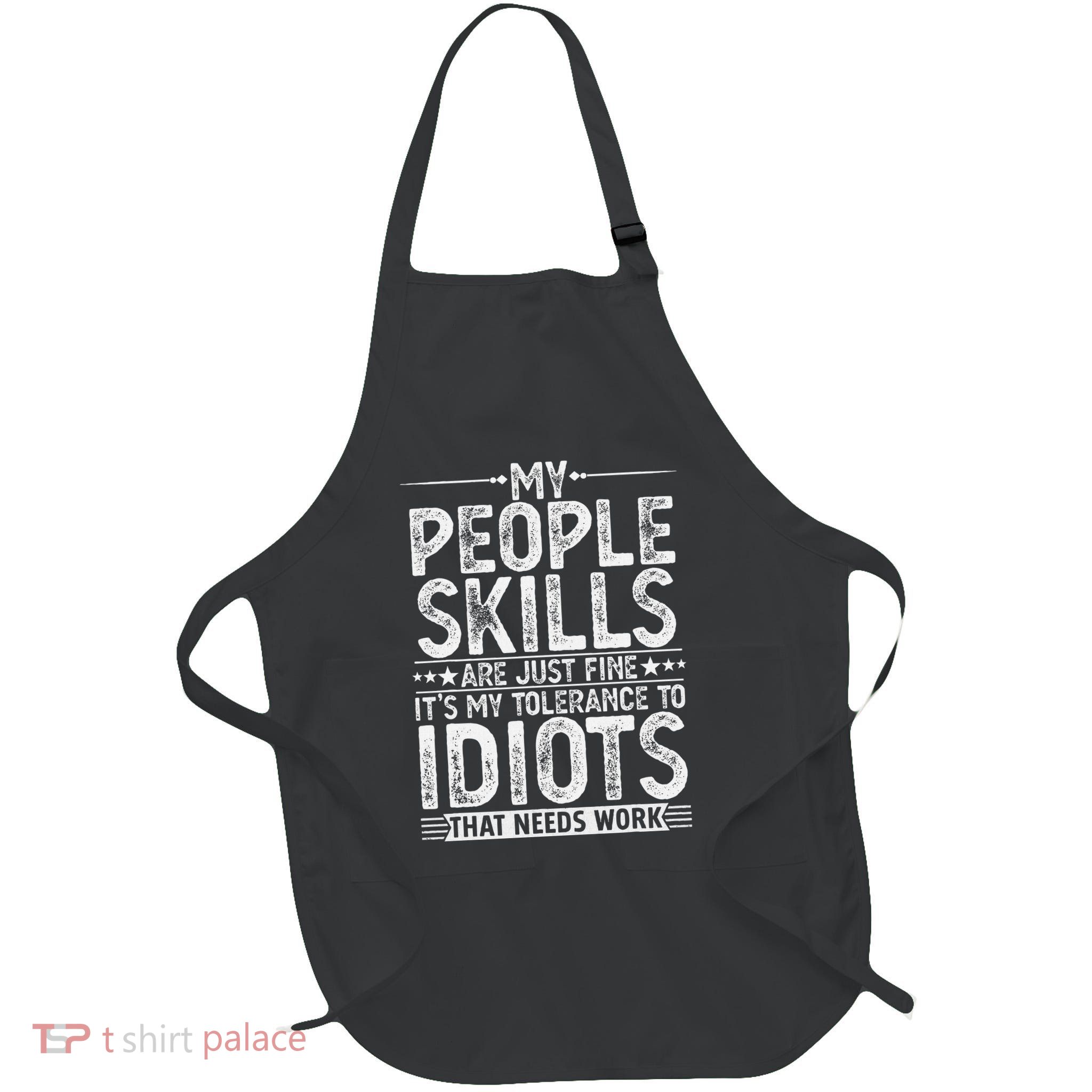 Funny Graphic Adult Humour Sarcastic Full-Length Apron With Pockets