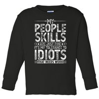 Funny Graphic Adult Humour Sarcastic Toddler Long Sleeve Shirt