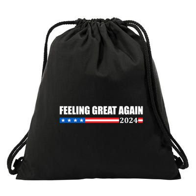 Feeling Great Again Trump 2024 Drawstring Bag