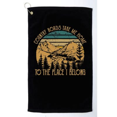 Funny Guitars Arts Country Roads Take Me Home Quotes Music Golf Towel