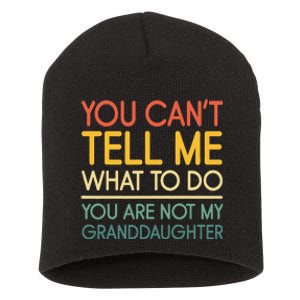 Funny Grandpa Art For Grandfather Gramps Poppy Papi Short Acrylic Beanie