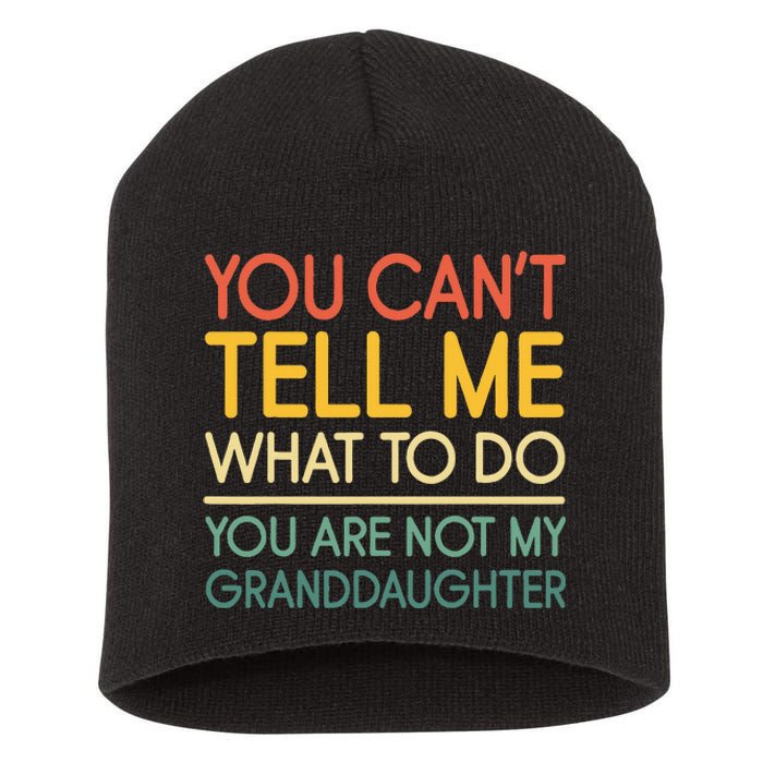 Funny Grandpa Art For Grandfather Gramps Poppy Papi Short Acrylic Beanie