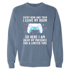 Funny Gamer Art For Men Women Gaming Gamer Video Game Lover Garment-Dyed Sweatshirt