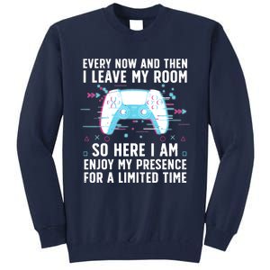 Funny Gamer Art For Men Women Gaming Gamer Video Game Lover Tall Sweatshirt