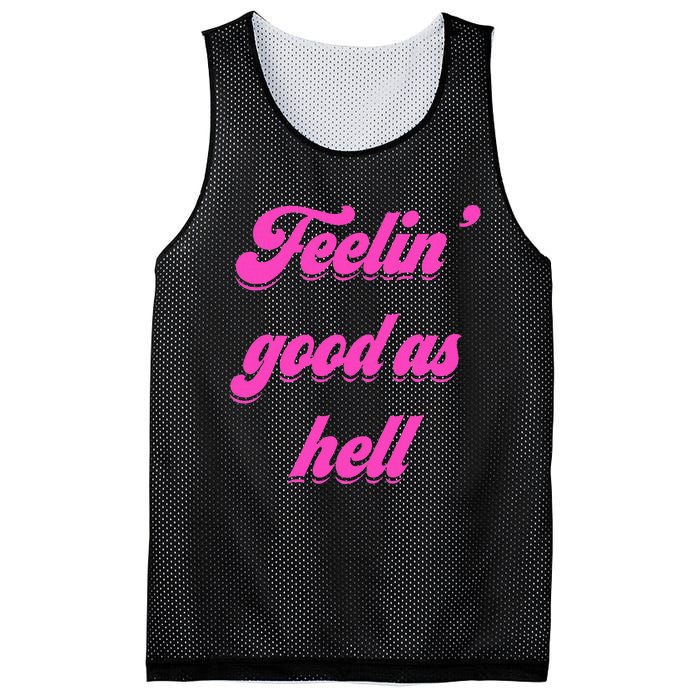 Feelin Good As Hell Mesh Reversible Basketball Jersey Tank