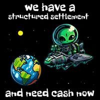 Funny Green Alien Extraterrestrial Ufo Finance Pun 16 in Basic Backpack