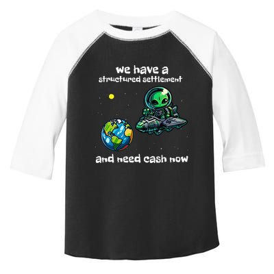 Funny Green Alien Extraterrestrial Ufo Finance Pun Toddler Fine Jersey T-Shirt