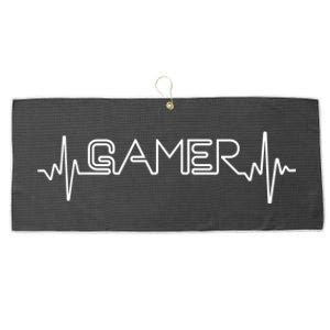 Funny Gaming Art For Men Women Ki Ds Gamers Video Game Player Large Microfiber Waffle Golf Towel