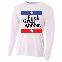 Anti Texas GOP Shirt Fuck Greg Abbott Cooling Performance Long Sleeve Crew