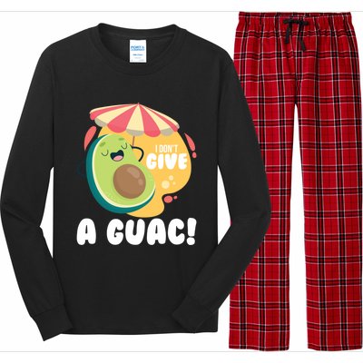 For Guacamole Avocado I Dont Give A Guac Gift Long Sleeve Pajama Set