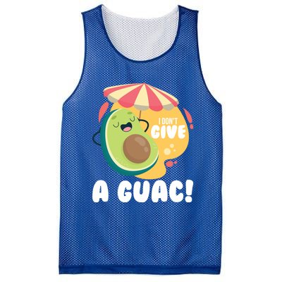 For Guacamole Avocado I Dont Give A Guac Gift Mesh Reversible Basketball Jersey Tank