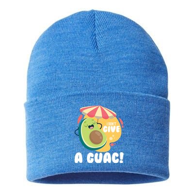 For Guacamole Avocado I Dont Give A Guac Gift Sustainable Knit Beanie