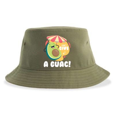 For Guacamole Avocado I Dont Give A Guac Gift Sustainable Bucket Hat