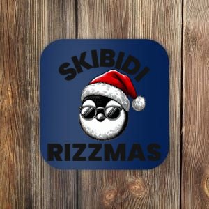 Funny Gen Alpha Slang Christmas Penguin Coaster