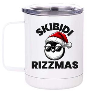 Funny Gen Alpha Slang Christmas Penguin 12 oz Stainless Steel Tumbler Cup