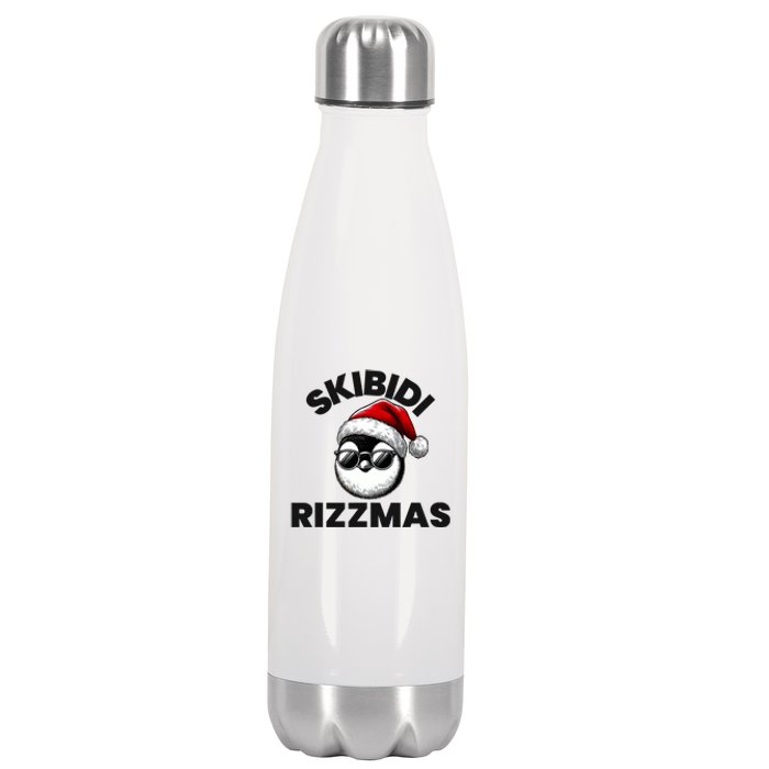 Funny Gen Alpha Slang Christmas Penguin Stainless Steel Insulated Water Bottle