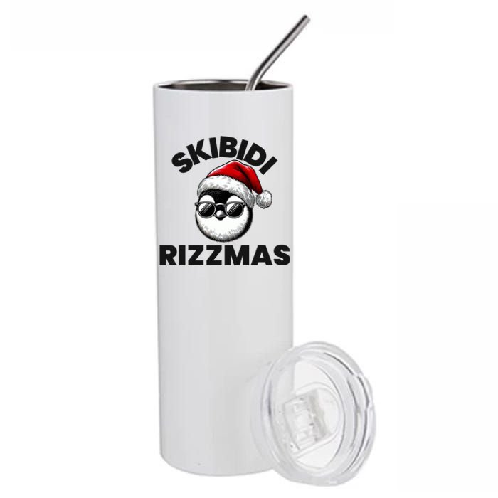 Funny Gen Alpha Slang Christmas Penguin Stainless Steel Tumbler