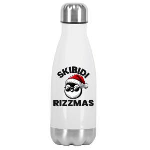 Funny Gen Alpha Slang Christmas Penguin Stainless Steel Insulated Water Bottle