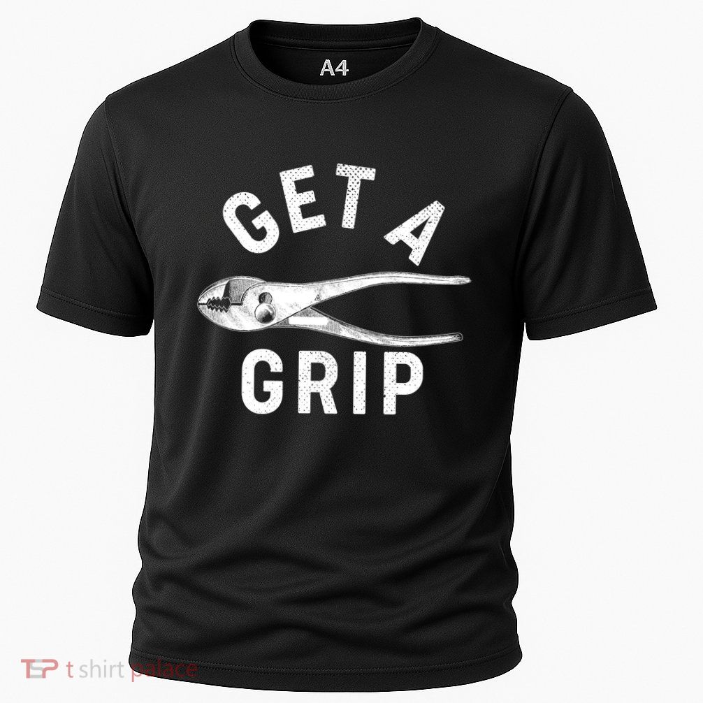Funny Get A Grip Cooling Performance Crew T-Shirt