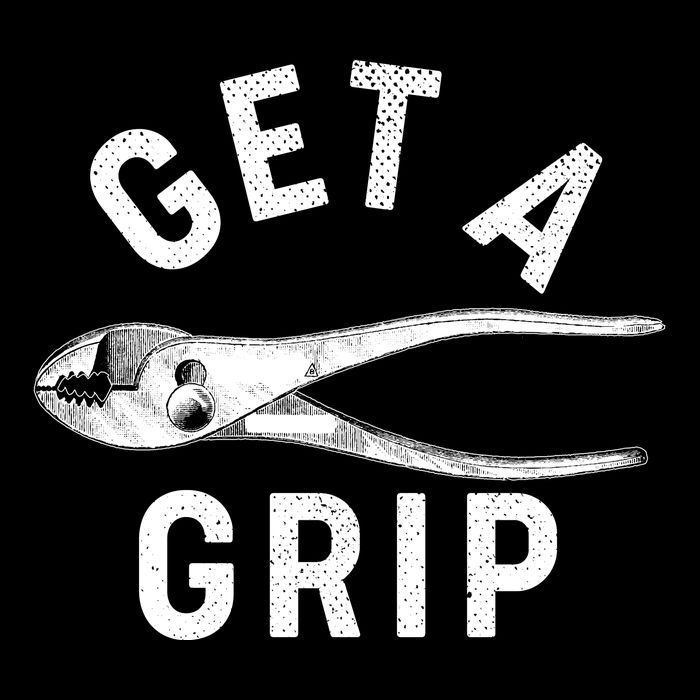 Funny Get A Grip Cropped Pullover Crew