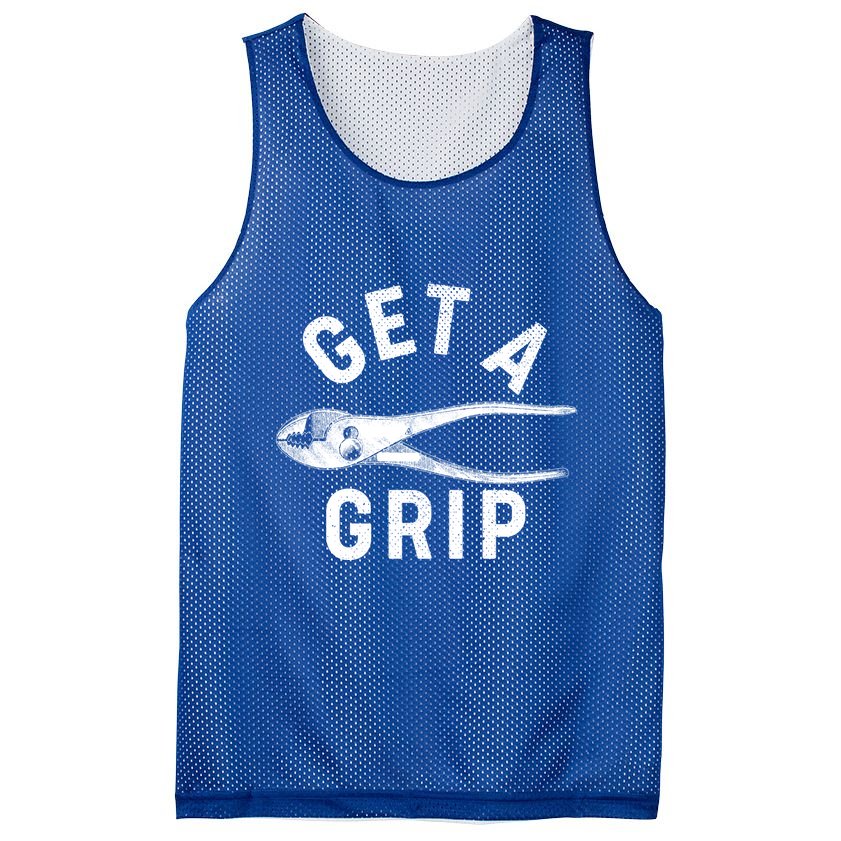 Funny Get A Grip Mesh Reversible Basketball Jersey Tank