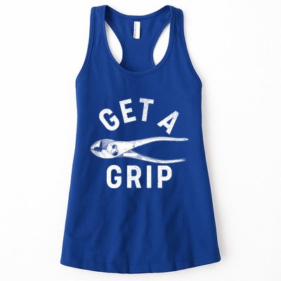 Funny Get A Grip Womens Tank Top
