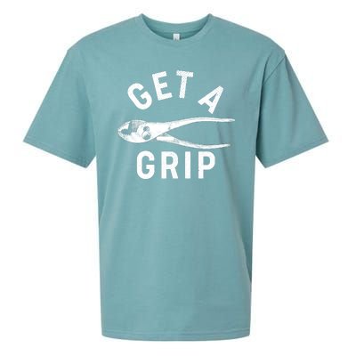 Funny Get A Grip Sueded Cloud Jersey T-Shirt