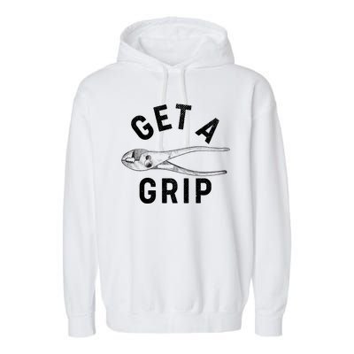 Funny Get A Grip Garment-Dyed Fleece Hoodie