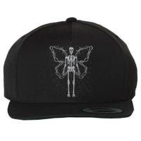 Fairy Grunge Aesthetic Fairycore Alt Goth Skeleton Wool Snapback Cap