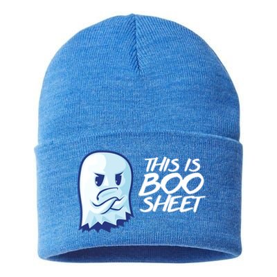 Funny Ghosgift Anti Costume This Is Boo Sheet Meaningful Gift Sustainable Knit Beanie