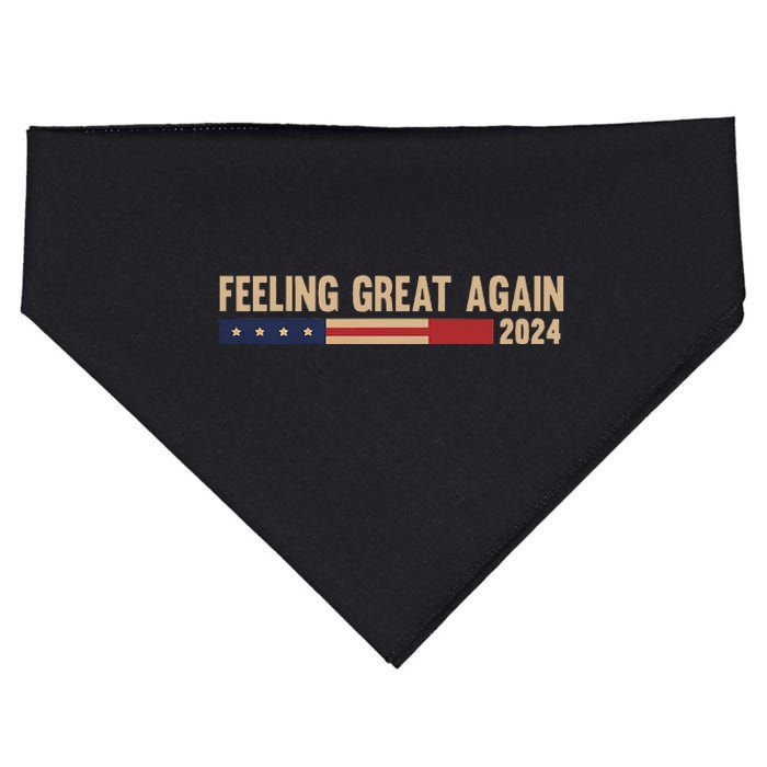 Feeling Great Again Trump 2024 USA-Made Doggie Bandana