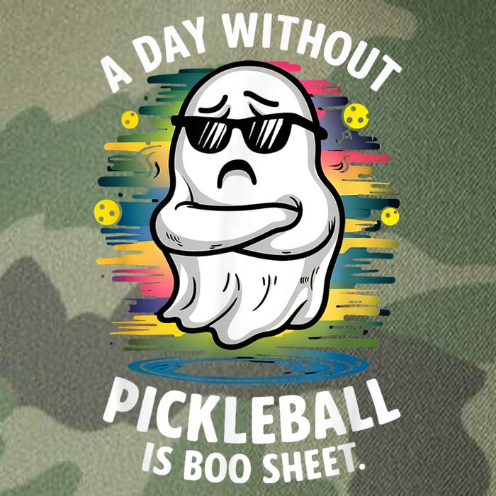 Funny Ghost A Day Without Pickleball Is Boo Sheet Legacy Tie Dye Trucker Hat